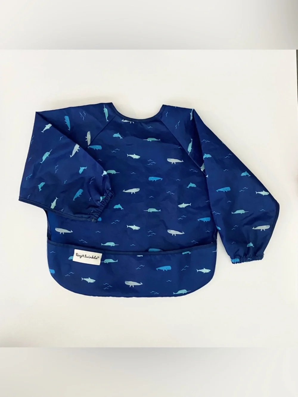 Tiny Twinkle/Cloud Island/ Mushie Silicone Baby Bibs and Mat 6-24M Set of 4